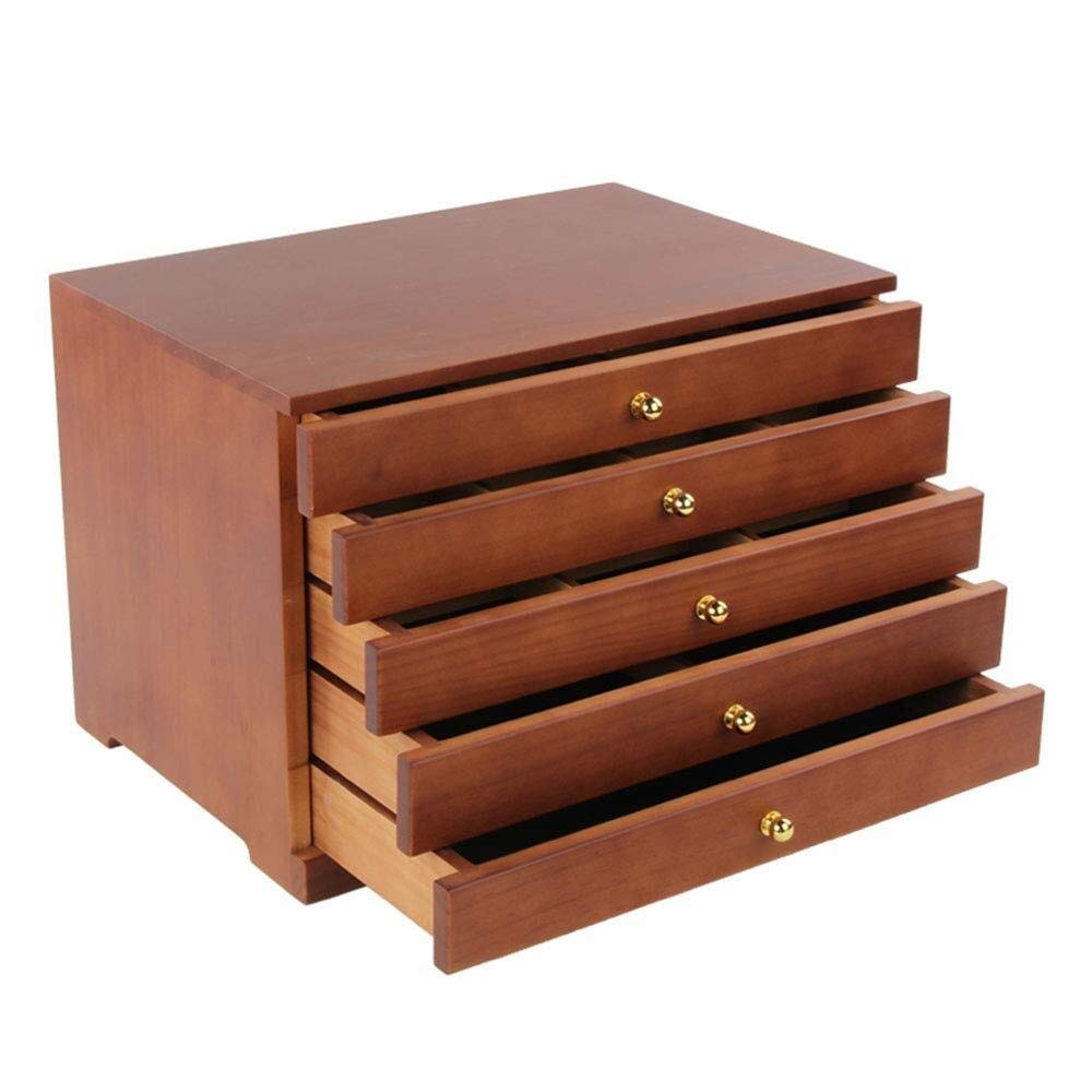 Jewellery Boxes Wooden 5 Layers Large Capacity Jewellery Chest Velvet Lining Versatile Jewelry Organiser for Jewelry Jewelry Box