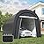 Wisteria Lane Heavy Duty Carport with 4 Cloth Bags, All-Weather Portable Garage with 2 Roll-up Doors, Car Canopy Storage Shelter Shed for Cars, Truck, or Garden Tools, 10' x 15'