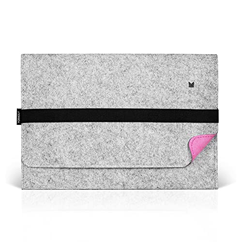 FORMGUT® Funda de fieltro para MacBook Pro de 15 pulgadas, Retina hasta 2019, MB Pro de 16 pulgadas, yoga, XPS, Precision, Spin 5, chromebook, Swift 3, Dynabook (gris claro rosa) Cover