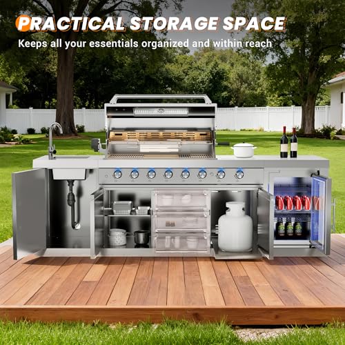 Luxury Outdoor Kitchen Grill Island