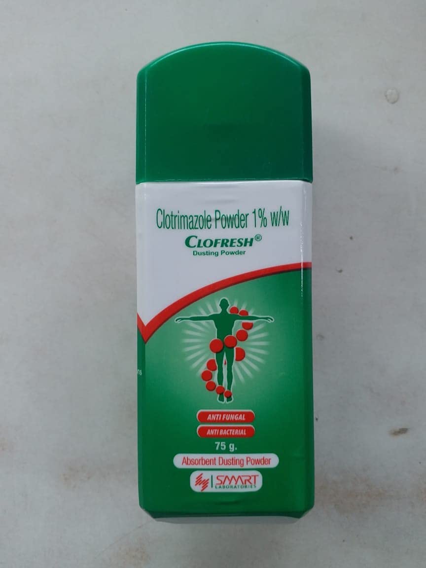 Clofresh Anti Fungal Anti Bacterial Dusting Powder 100g, 40 OFF