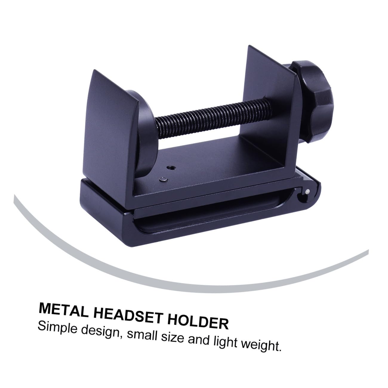 Hemobllo 2piezas Soporte De Auriculares De Metal para Escritorio Gancho Duradero y Práctico para Almacenamiento De Auriculares Casa Oficina y Escuela Negro