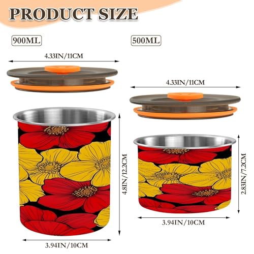 Envase Hermético para Café de Acero Inoxidable 17 oz miniatura 3