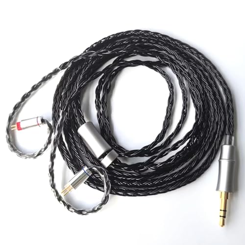 Cable IEM de 16 núcleos plateado Fezzlo de 1.5 metros para alta conductividad de audio
