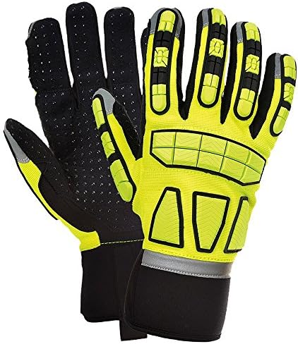 Portwest Safety Impact Glove Unlined, Size: L, Colour: Yellow, A724YERL