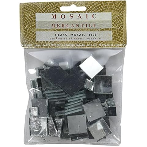 Mosaic Mercantile Mirrored Glass Tiles, Assorted Square, 100/Pack Cover