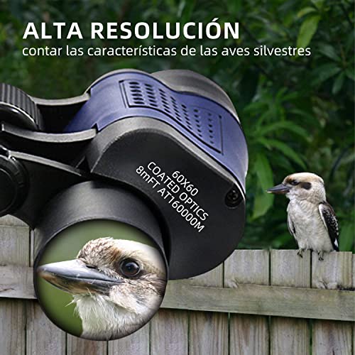Fernglas 10x60, Fernglas mit Nachtsicht, Super Klarem BAK4-Prism FMC-Objektiv Ferngläser Erwachsene und 36mm Groß Feld… – Bild 6