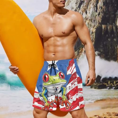 Men's Swim Trunks Quick Dry Bathing Suit Swimming Board Shorts Adjustable Drawstring Beach for Hawaii Vocation2