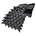 Game of Thrones Stark Dare Wolf Superhero semplice ricamato termoadesivo da cucire per vestiti, ecc.