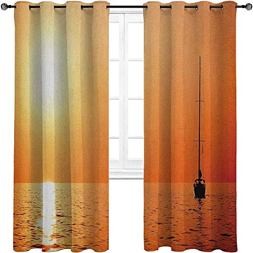 Carmaxshome blackout curtain 84 inch length, sailboat custom wind…