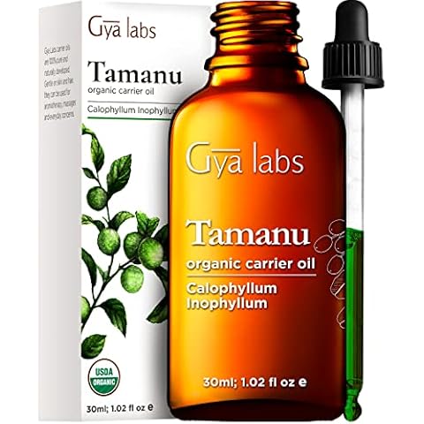Gya Labs Organic Tamanu Oil for Skin - Tamanu Oil for Face - Pure Natural Tamanu Oil Organic Cold Pressed Unrefined for Hair, Soothing & Renewing (30ml) Cover