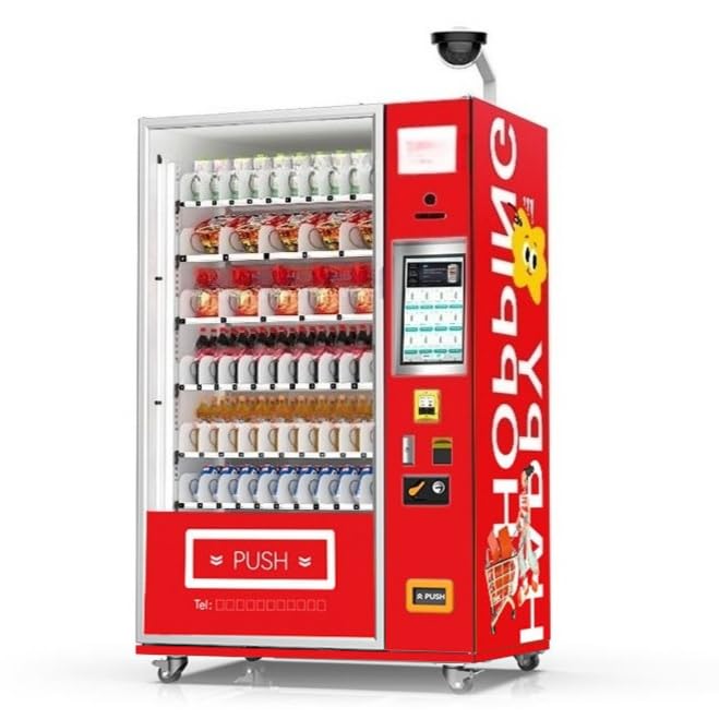 Vending Machine Electronics Automatic Vending Equipment for Snack Beverage Service with Coin Cash Credit Card Payment Ideal for