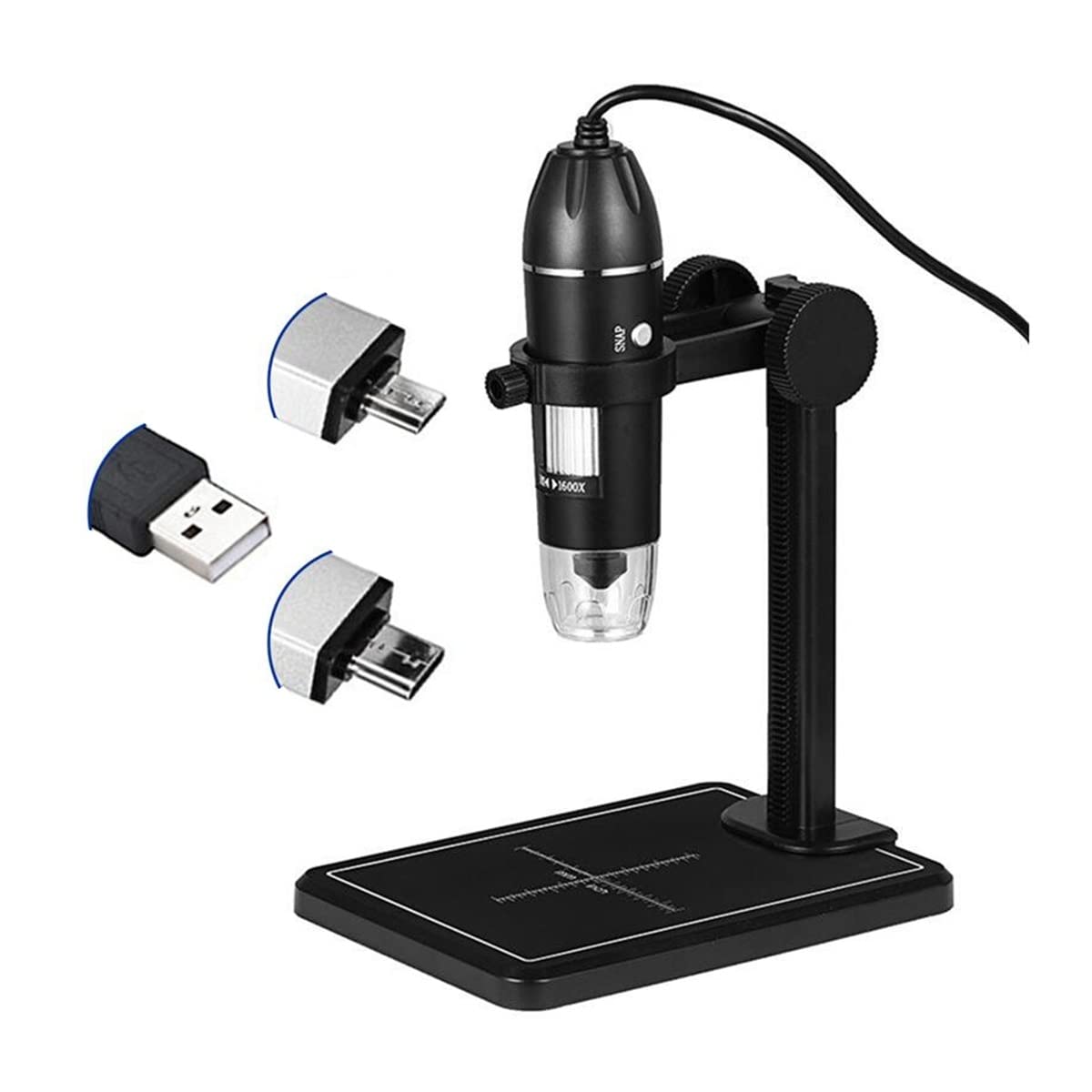 asdchZen Accessories Kit Slide Preparation Camer 1600X Microscope 8 Leds 2Mp Electronic Microscope With Lift Stand Usb Zoom Camera Magnifier Microscope Accessories