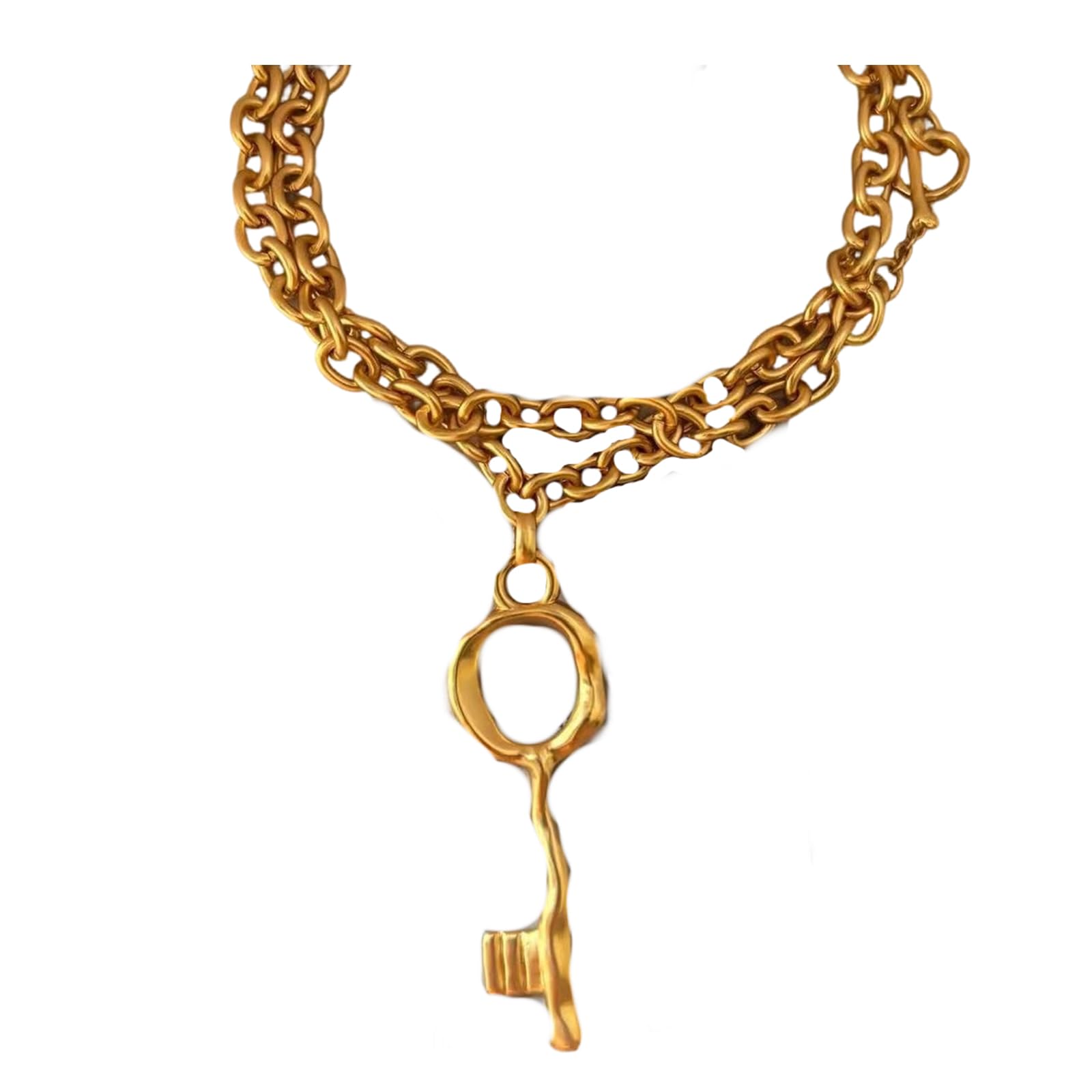 Genérico De pareja francesa símbolo clave amor joyería de cuello unisex regalo para aniversario y celebración de Valentín joyería de amor francés