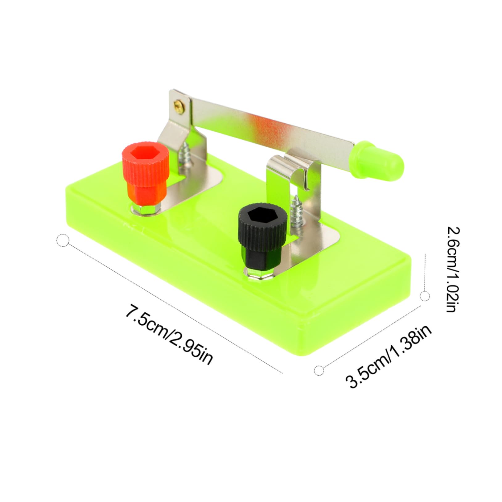Gogogmee 10pcs Single Pole Switch E Tool Physics Laboratory Equipment Educational Single Throw Labs Single Throw Switch Physics Laboratory Switch Spst Switch Single Blades Switch Copper
