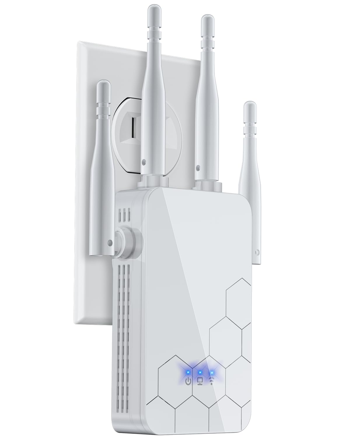 WiFi Extender Internet Booster, 10000 Sq.ft Long Range Repeater Wireless Routers Amplifier, Mesh Wi-Fi 80% Faster, 1 Tap Setup, Broader Than Ever, Support More Network Devices at Home