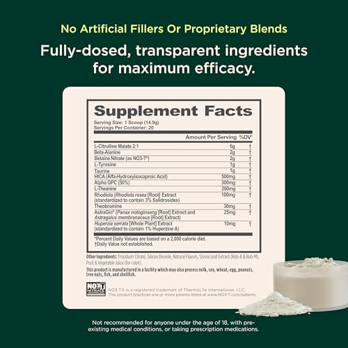 Image of The Genius Brand Genius Pre - Clean Pre-Workout Powder for Energy, Focus & Fitness Support - Made with Flavors, Colors, and sweeteners from Natural Sources - Non-GMO - 20 Servings - Sour Cherry