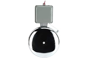 8in Electric Time Bell - Multipurpose Alarm for Schools, Factories (110V)