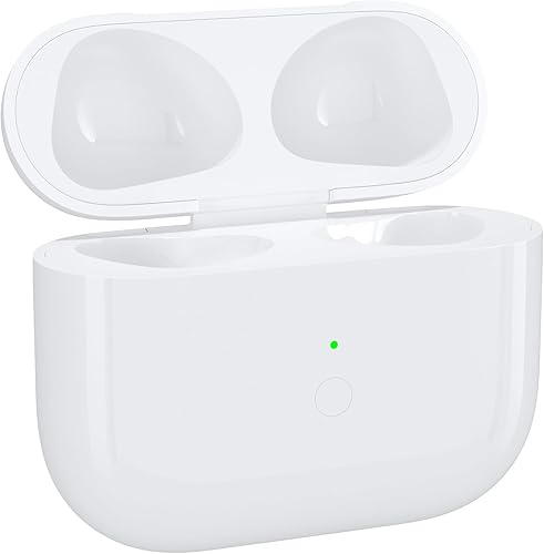 JKV Funda de carga inalámbrica para AirPods de 3 generación, solo compatible con Air Pod 3 Generation, cargador con botón de sincronización de