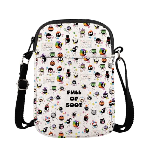 MBMSO Soot Sprite Crossbody Bag Full of Soot Inspired Gift for Anime Lover Fan Soot Sprite Adjustable Strap Bag