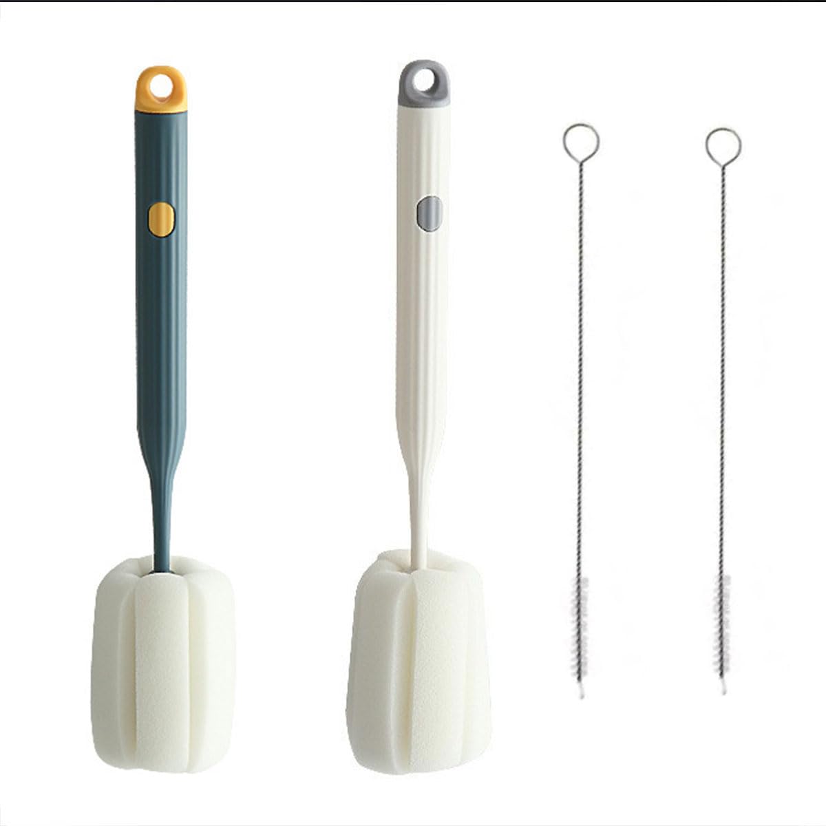 Bottle Cleaning Brush Set,Cup Cleaning Brush 2 Qty Soft Sponge Cup Brush with Long Handle, 2 Qty Drink Straw Cleaning Brush-picture-23