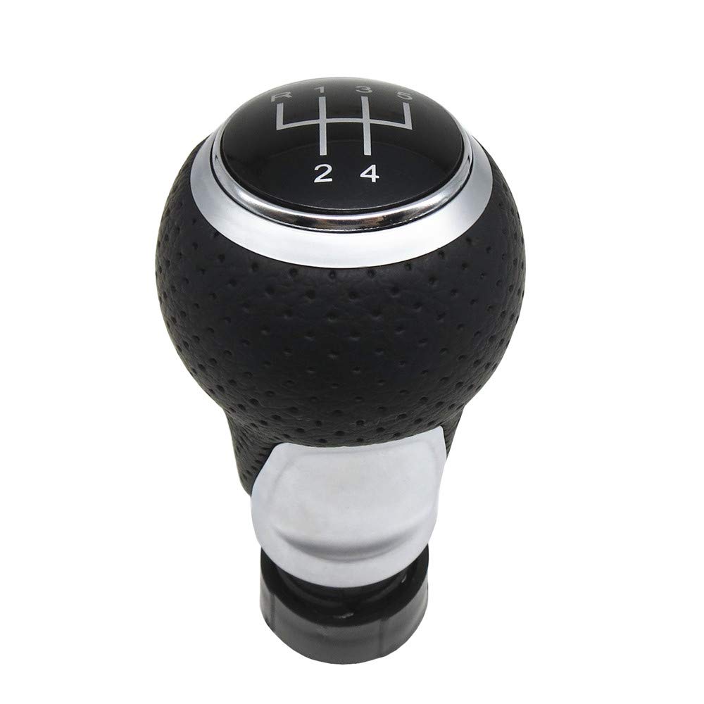 Pomos de palanca de cambios para Au-di A4 B8 S4 8K A5 8T Q5 8R Seat Leon MK1 Ibiza 6J Golf MK4 MK5 Passat B5 B6 Octavia, MT 5 Velocidades Negro