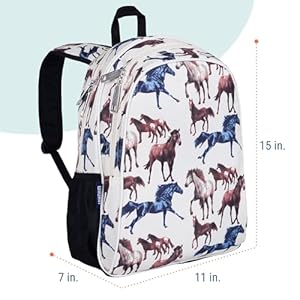 Wildkin 15-inch Kids Backpack – Durable, Padded, Adjustable for School & Travel - Horse Dreams Wildkin 15 inch Kids Backpack–Durable Padded Adjustable for School Travel Horse Dreams