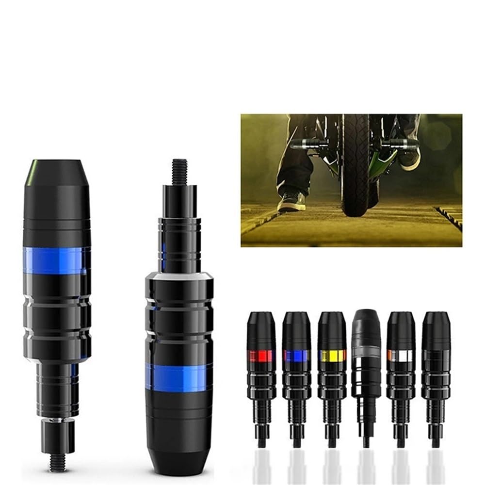 Para motocyklowych ram przesuwnych Anti Crash Pad ochrona przed upadkiem ochraniacz akcesoria motocyklowe uniwersalne pasuje do otworu gwintowanego 8 mm(Black)