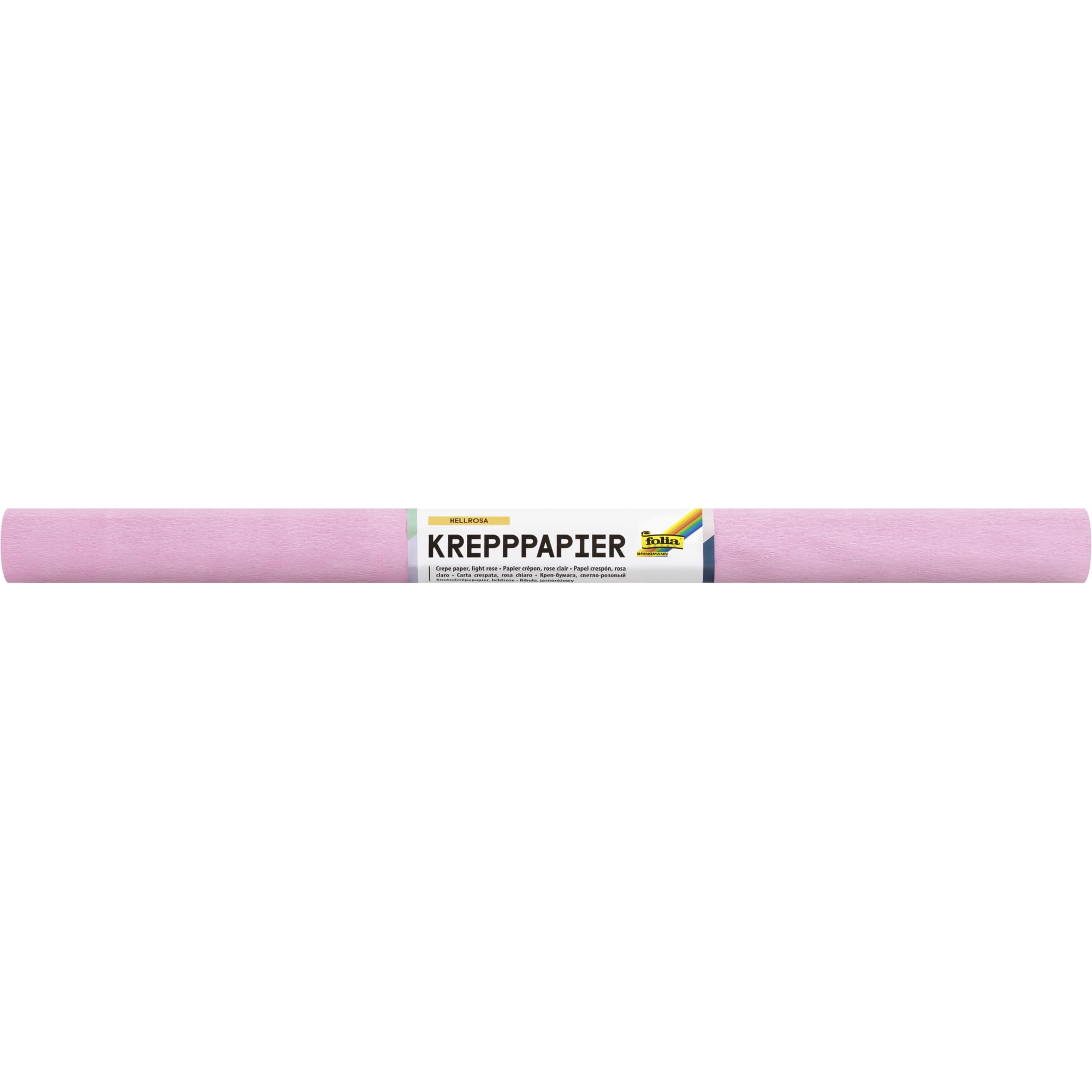 folia Krepppapier Hellrosa 10 Rollen – Produktbeschreibung