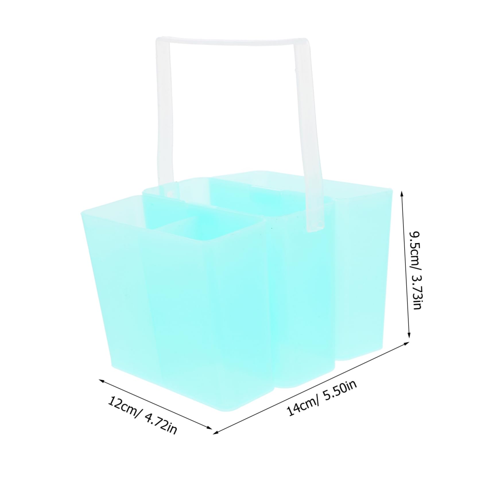 ERINGOGO Ergonomic Square Brush Cleaning Bucket Watercolor Brush Washer Portable