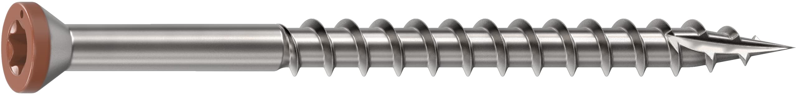 CAMO Premium Trim Screws 1-5/8" #8 316 Stainless Steel (100 ct, Redwood)