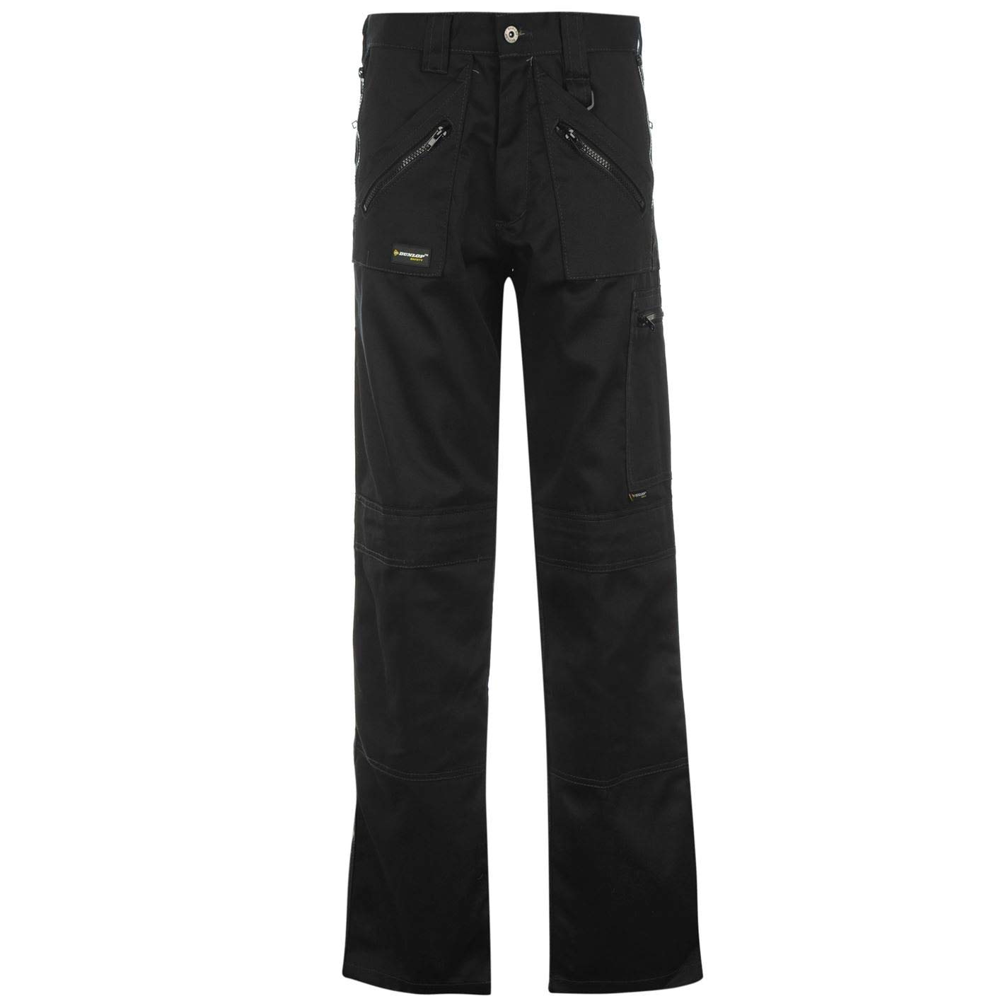 DUNLOP Mens Work Trousers Cotton Black XL