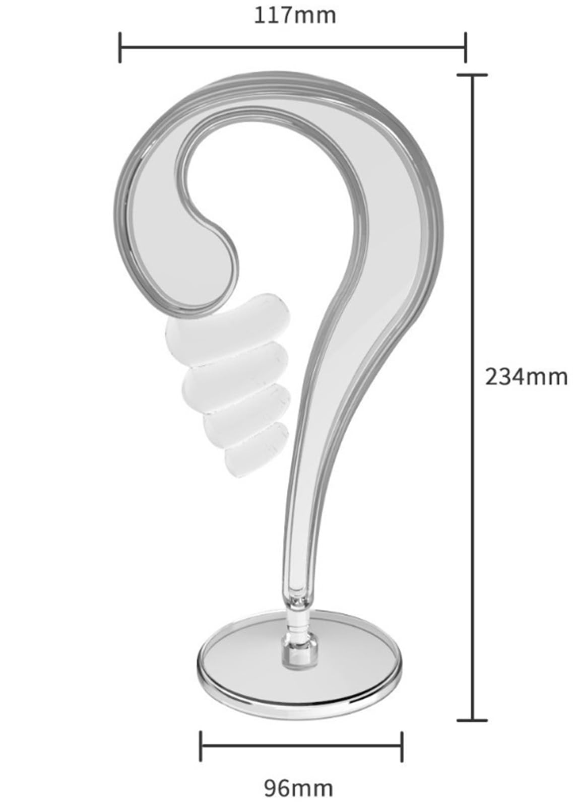 Supporto Supporto for Cuffie in Plastica for Gancio for Display for Accessori da Tavolo Gioco Cuffie(Black)