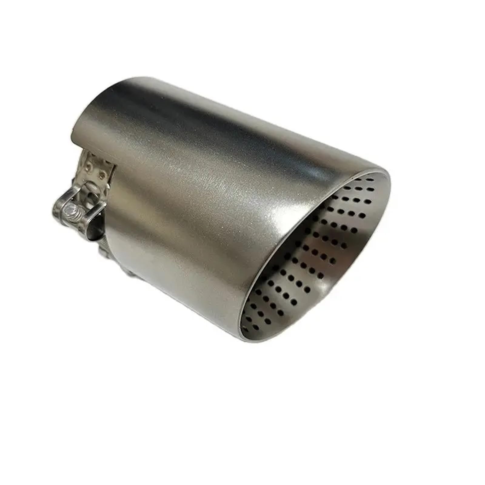 Tłumiki samochodowe Buse d'échappement en acier inoxydable mat, longueur 120mm, grand diamètre 101mm 114mm, système de silencieux voiture ouvert(60mm-101mm)