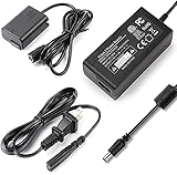 F1TP AC-PW20 AC Adapter ACPW20 Power Supply and NP-FW50 Dummy Battery kit for Sony Alpha A6000 A6400 A5100 A6100 A6300 A6500 ZV-E10 A7II A7RII A7SII A7 A7S A7R RX10 II III IV NEX3/5/6/7 Cameras.