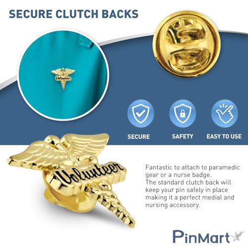 PinMart Caduceus Enamel Lapel Pin4