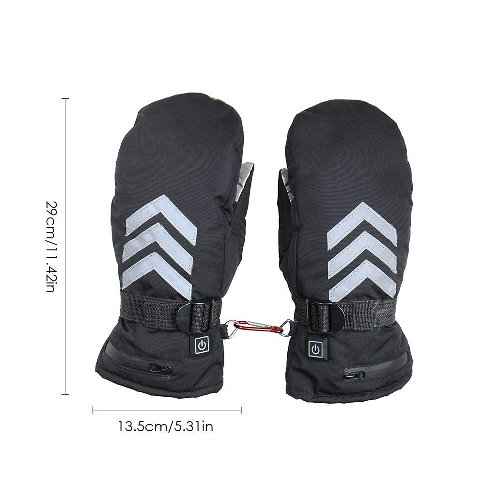 Guanti Adulti Unisex Guanti Ricaricabili Riscaldamento Elettrico Guanti Litherium Batteria Al Litio Guanti Riscaldati per Inverno Campeggio All'Aperto Escursionismo Skiking Pescatrice da Sci