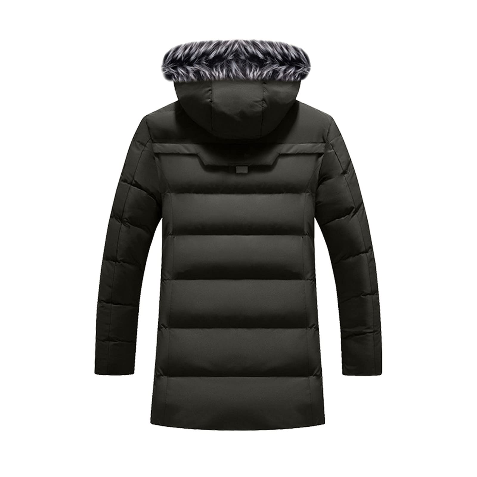 Giacca da uomo casual leggera in pelliccia slim fit foderata in piumino invernale parka in pile invernale caldo giacca da pesca antivento acqua sport all'aria aperta piumino imbottito leggero