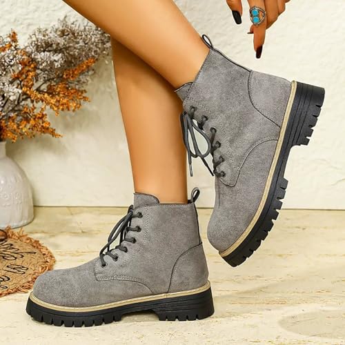 Botines de mujer con plataforma cómodos para caminar a diario en invierno 3