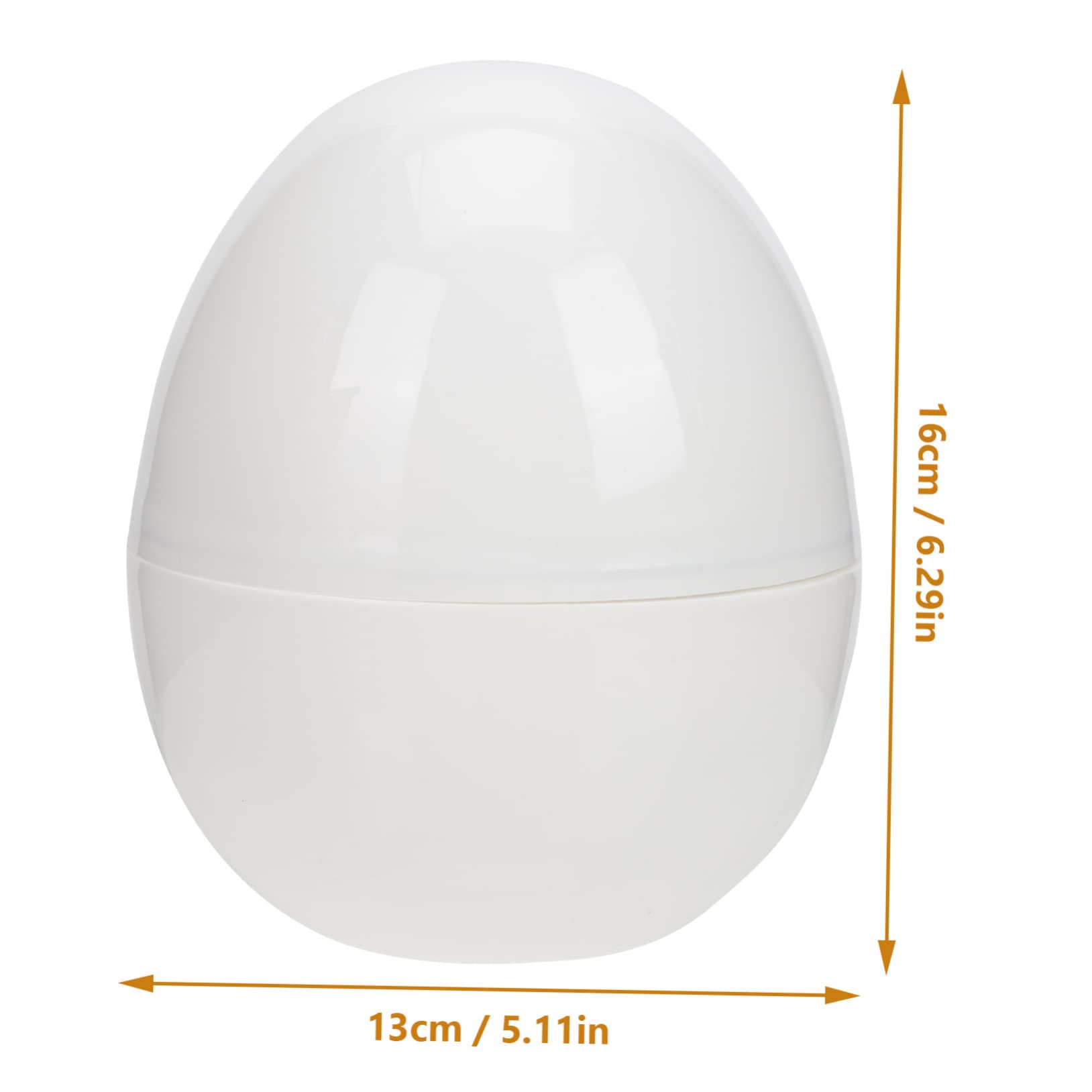 PRETYZOOM 2Pcs Microwave Egg Adorable Egg Poacher for Easy Cooking Cute Egg Shaped Design Heat Resistant Kitchen Tool for Quick Breakfast Preparation