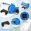 YUCHENGTECH Water Pressure Booster Pump 220V Self Priming Diaphragm Pump 3.0GPM 45PSI Hot Cold Automatic Water Pressure Pump Household Shower Pressure Booster for Home Shower Garden RV Water Taps #4