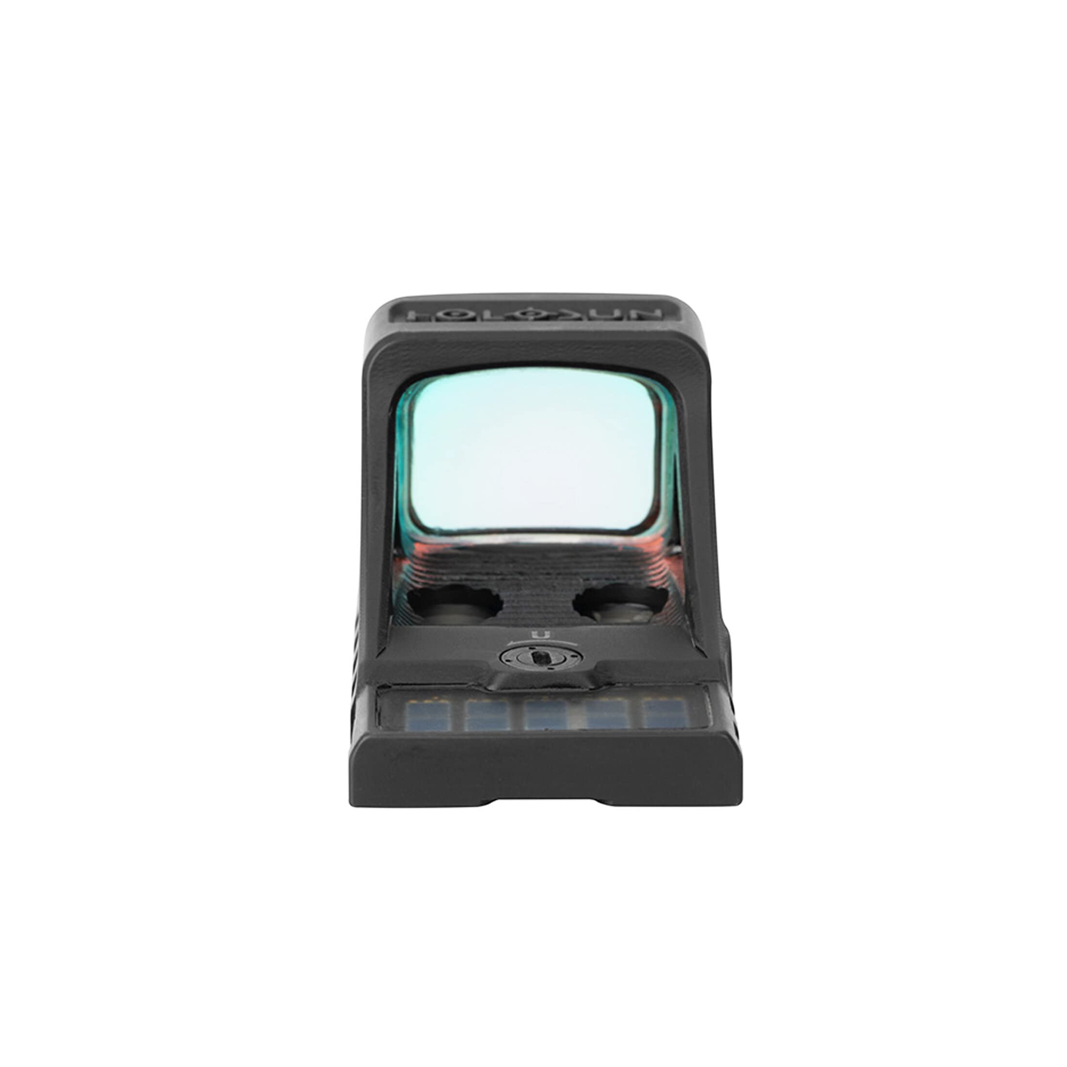 Holosun SCS-MOS-GR 70154184 Visière réfléchissante ouverte + point 2MOA interchangeable, 32MOA, cercle de réticule cellule solaire, noir, chasse, tir sportif, airsoft tactique, mini