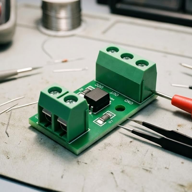 Optocoupler Module 12V PC817 Opto-Isolator Module 4 Pack | Single Channel Signal Isolation Board, Anti-interference Circuit Accessory