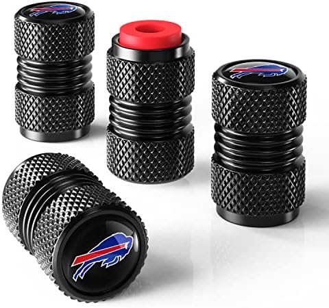 4PCS Tire Valve Stem Caps, Aluminum Tire Valve Cap Set, Universal Stem Covers for Cars Trucks Motorcycles SUVs and Bikes