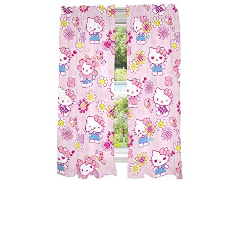 Franco Rideaux de fenêtre pour Chambre d'enfant, 208,3 x 160 cm, Hello Kitty