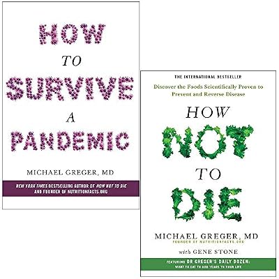 How to Survive a Pandemic & How Not To Die By Michael Greger 2 Books Collection Set