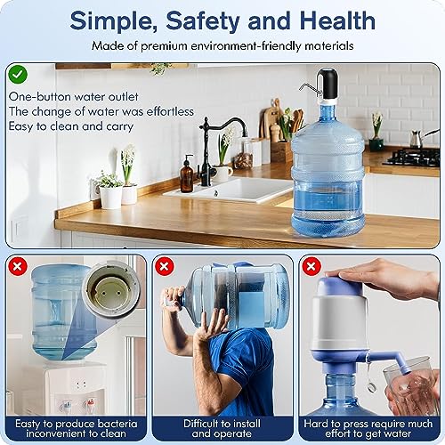 CRENTILA-Water-Dispenser-Universal-Automatic-20-Litre-Bottle-USB-Rechargeable-Portable-Water-Drinking-Pump-Electric-Drinking-Water-Jug-for-Home-Godowns-Office-Kitchen-Camping-Travelling
