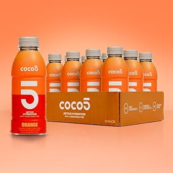 COCO‪☆NO.5☆ Coco5 Hydrating Sports Drink, Cherry Flavor, 100% Natural, 50