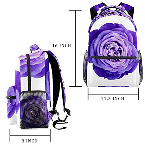 Sac à dos léger fleurs rouges avec structure durable pour enfants