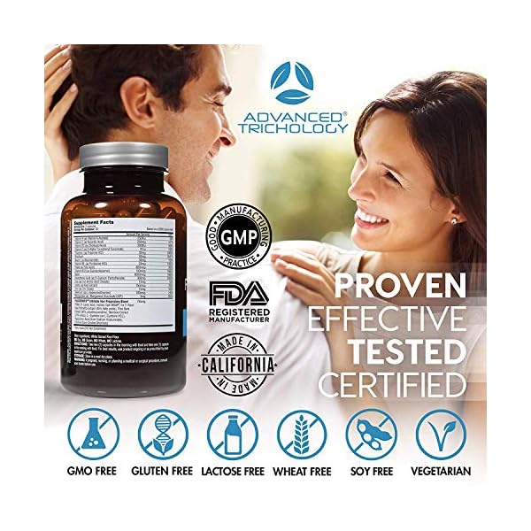 FoliGROWTH-Ultimate-Hair-Nutraceutical--Get-Thicker-Hair-Reverse-Diffuse-Thinning-Guaranteed-Gluten-Free-Vegetarian-3rd-Party-Tested-High-Potency-Biotin-Hair-Loss-Supplement-Hair-and-Nails FoliGROWTH™ Hair Growth Supplement for Thicker Fuller Hair | Approved* by the American Hair Loss Association | Revitalize Thinning Hair, Backed by 20 Years of Experience in Hair Loss Treatment Clinics